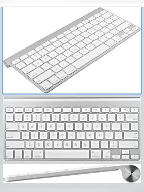 Apple Wireless Keyboard A1314 Bluetooth Aluminum w/ Box + Batteries